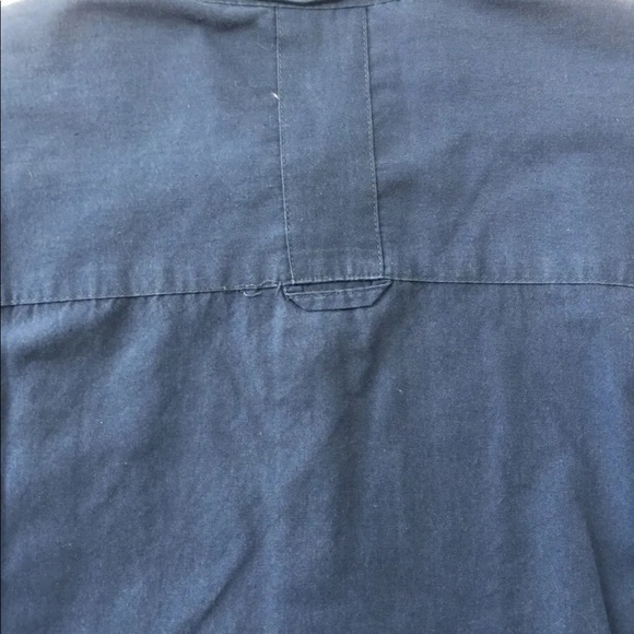 For Him U.K. Men Long Sleeve Shirt Large Navy Embroidered Print - Picture 3 of 14